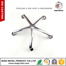 die cast aluminium molding body customize for desk/chair base leg