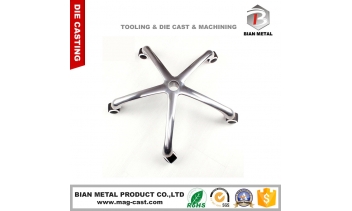 die cast aluminium molding body customize for desk/chair base leg